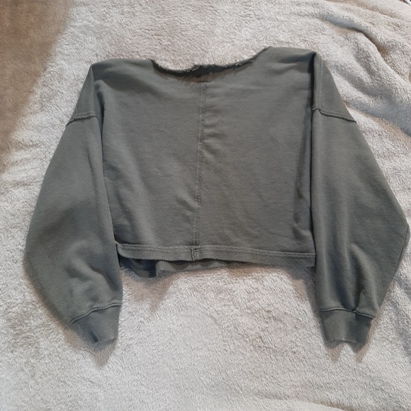 Aerie Army green Crop Top size XL - Picture 2 of 3